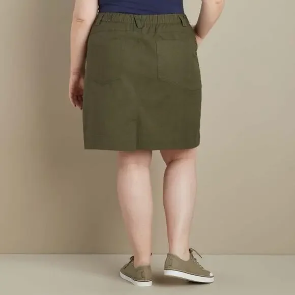 Duluth Trading Co Forest Green Skort - Picture 2 of 7